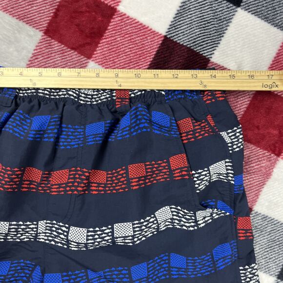 Columbia PFG Shorts Men S Super Backcast Swim Trunk Mesh Line Fish US Flag Print - Picture 9 of 12
